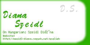 diana szeidl business card